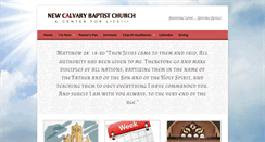 Desktop Screenshot of newcalvarybaptist.org